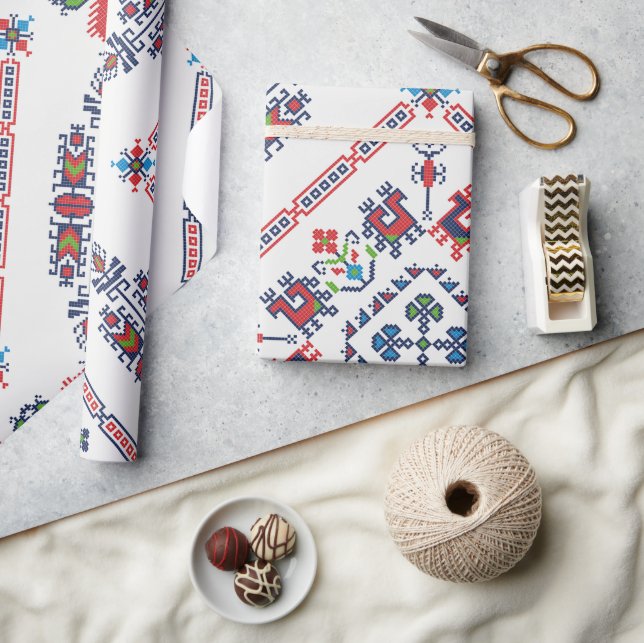 Aztec Ethnic Pattern Wrapping Paper (Crafts)