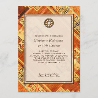Aztec Fiesta Wedding Invitation