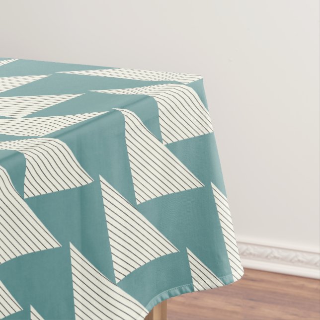 Aztec Geometric Abstract Pattern Tablecloth (In Situ)