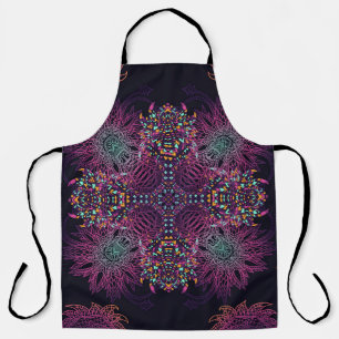 Aztec geometric, vintage seamless pattern. apron