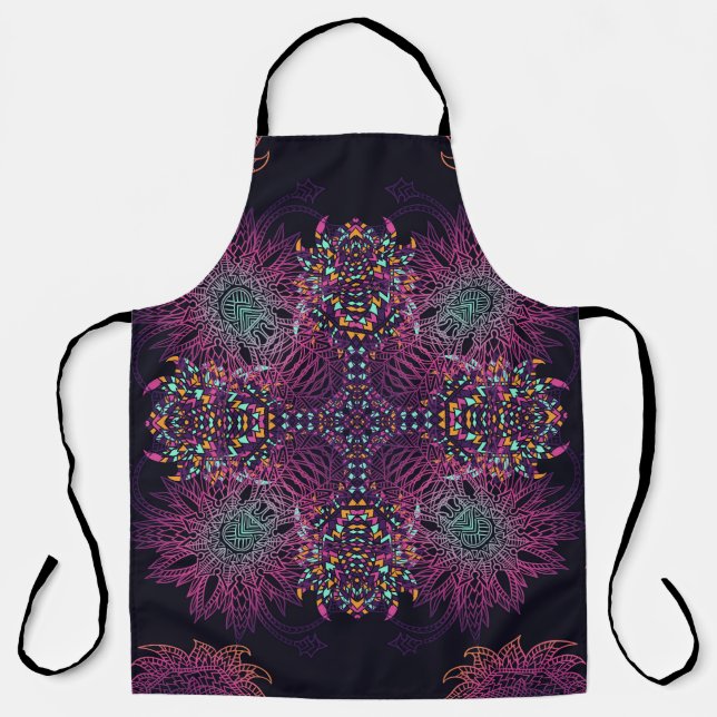 Aztec geometric, vintage seamless pattern. apron (Front)
