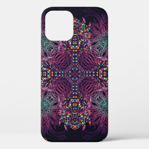 Aztec geometric, vintage seamless pattern. iPhone 12 case