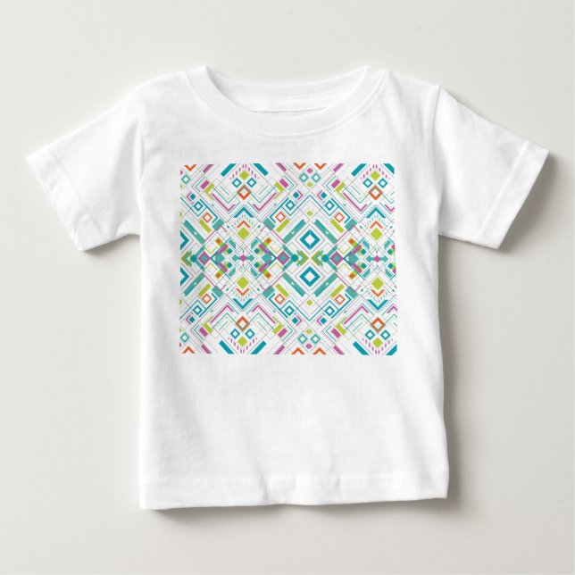 Aztec geometrical pattern baby T-Shirt (Front)
