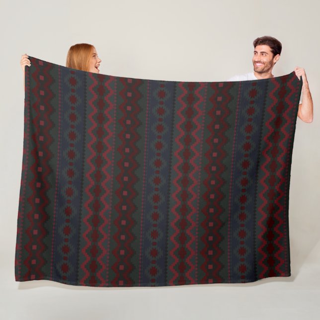 Aztec Geometrics Fleece Blanket (In Situ)