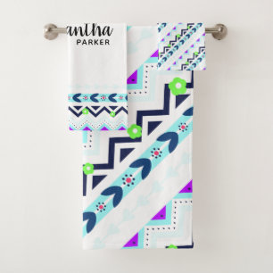 Aztec Girl Bath Towel Set