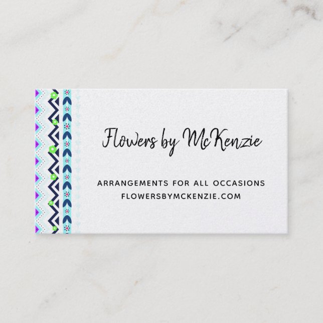Aztec Girl Business Card (Front)