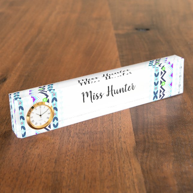 Aztec Girl Nameplate (Side)