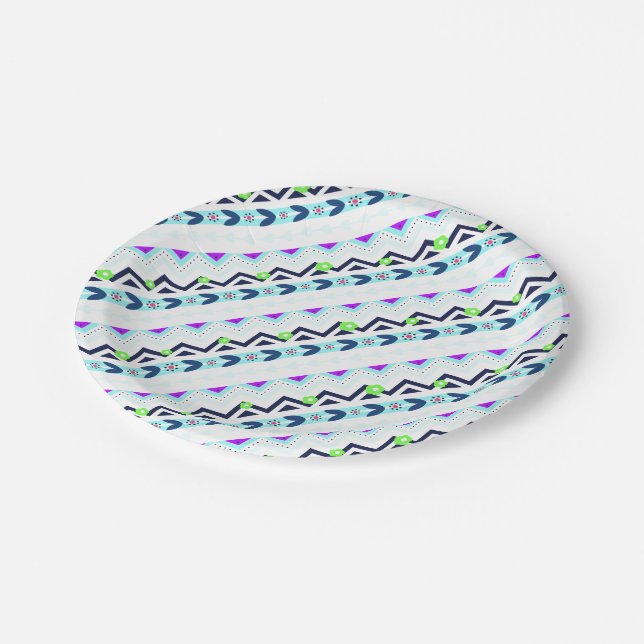Aztec Girl Paper Plate (Angled)