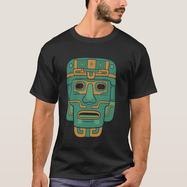 Aztec God Ancient Mythology Huitzilopochtli T-Shirt (Front)