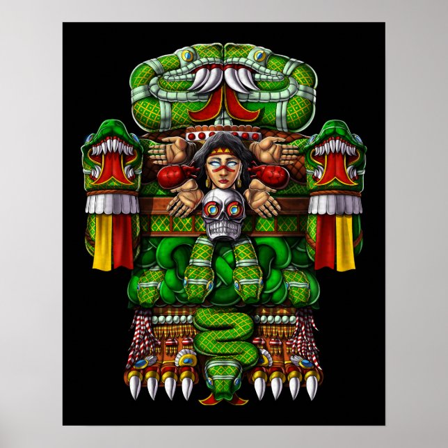 Aztec Goddess Coatlicue Poster (Front)