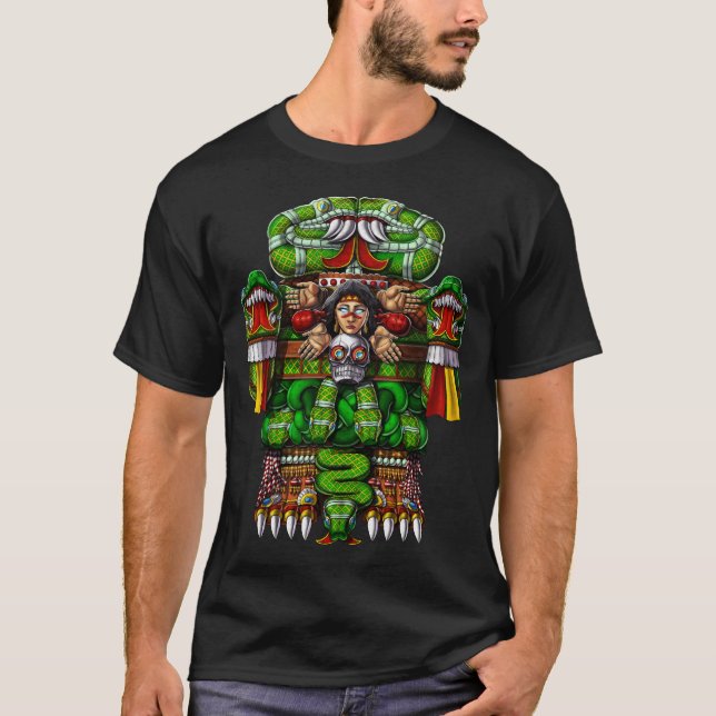 Aztec Goddess Coatlicue T-Shirt (Front)