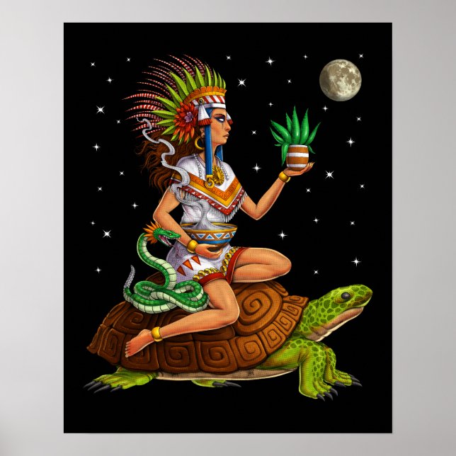 Aztec Goddess Mayahuel Poster (Front)