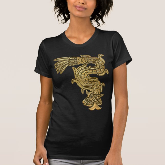 Aztec Gold Serpent T-Shirt (Front)