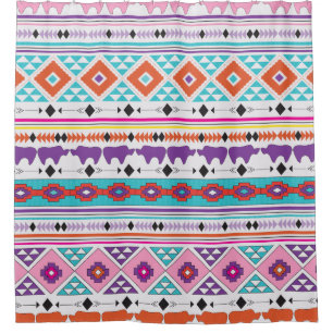 Aztec Indian Native Tribal pattern Shower Curtain