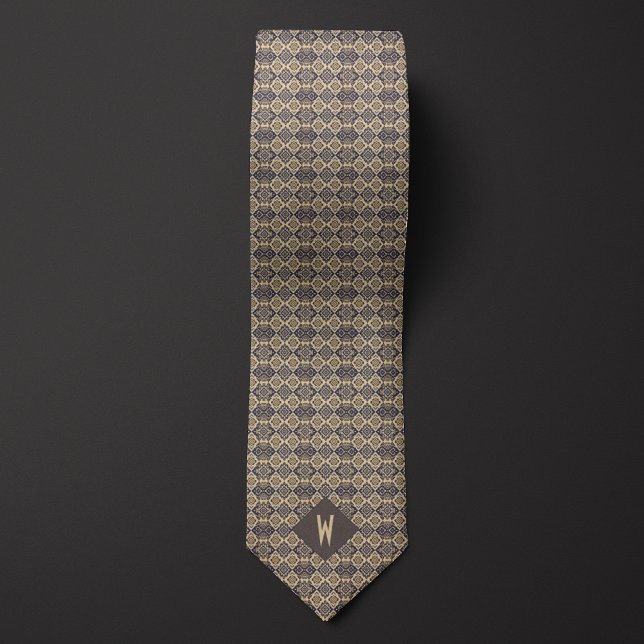 Aztec-Inspired Earthtones Pattern Tie (Creator Uploaded)