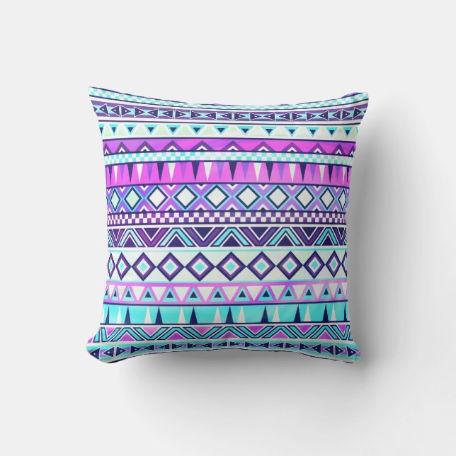 Aztec inspired pattern cushion (Front)