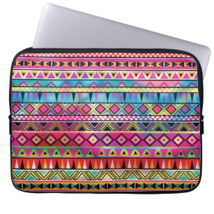 Aztec inspired pattern laptop sleeve