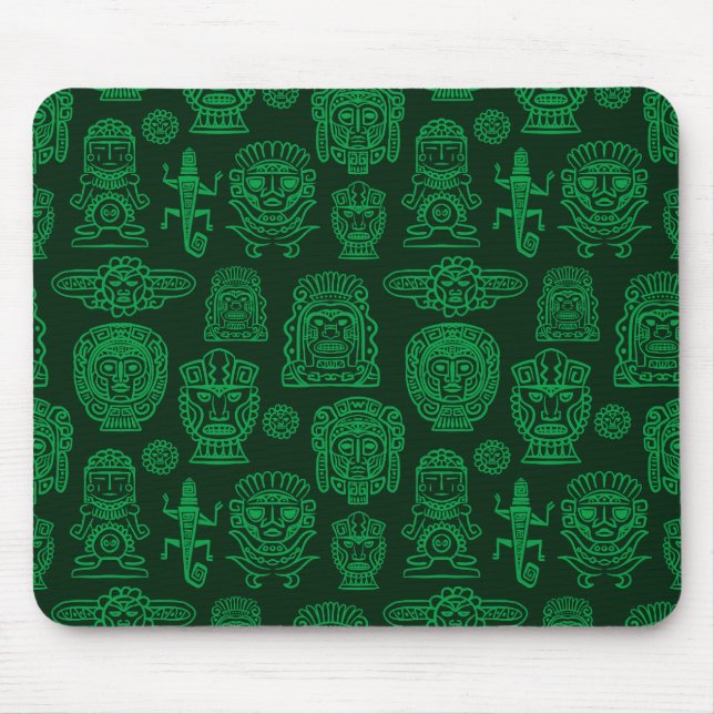 Aztec Inspired Pattern Mouse Pad (Front)