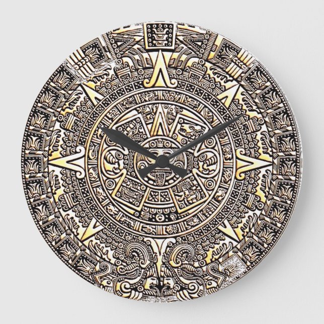 Aztec  (Large) Wall Clock (Front)
