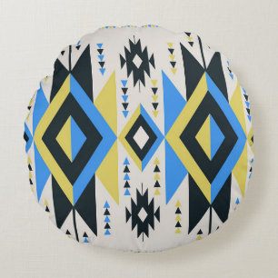 Aztec Links Round Cushion