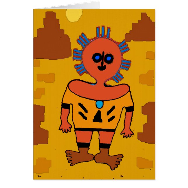 Aztec Man Abstract (Front)