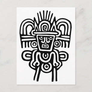 Aztec Man Postcard