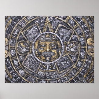 Aztec / Mayan Calendar Poster