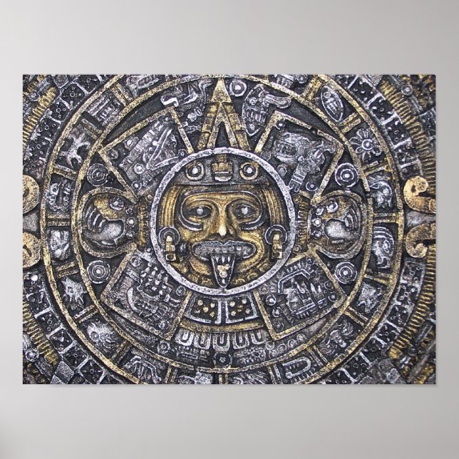 Aztec / Mayan Calendar Poster (Front)