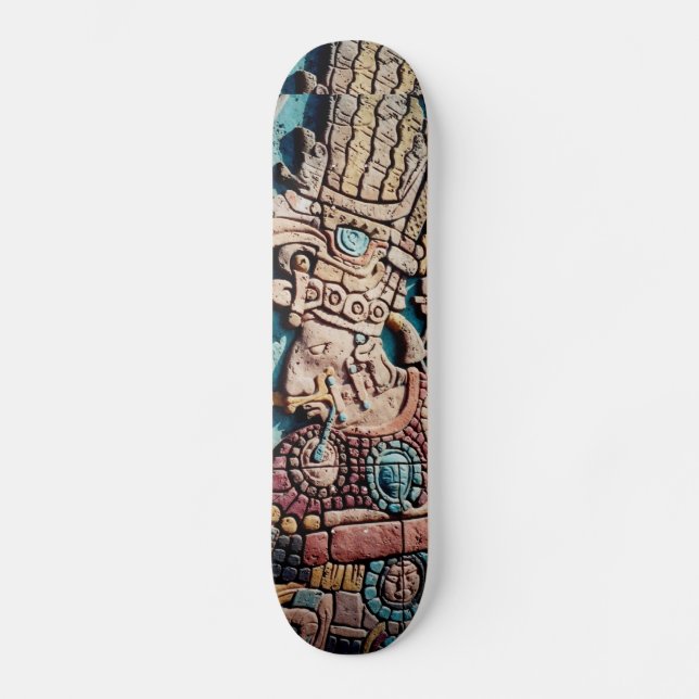 Aztec Mayan priest Skate board deck design (Front)