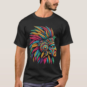 Aztec Mayan Warrior Profile T-Shirt