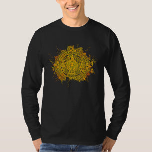 Aztec Mayas Aztec Calendar Mexico History 4 T-Shirt