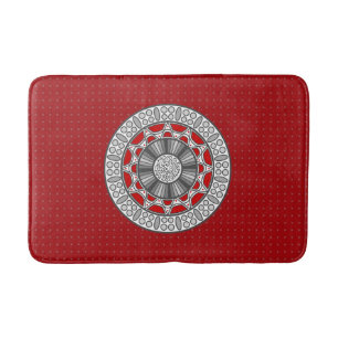 Aztec Meets Alien Bath Mat