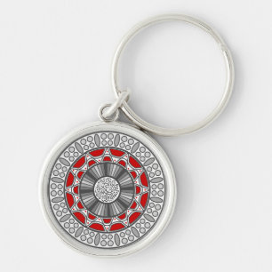 Aztec Meets Alien Keychain