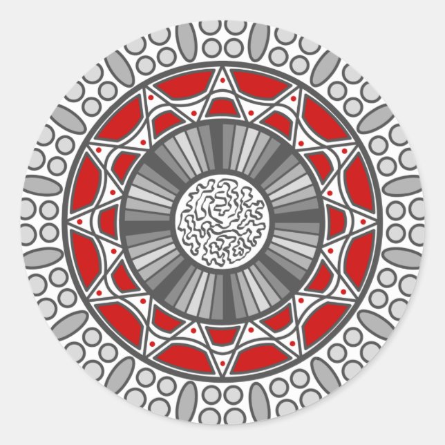 Aztec Meets Alien Sticker (Front)