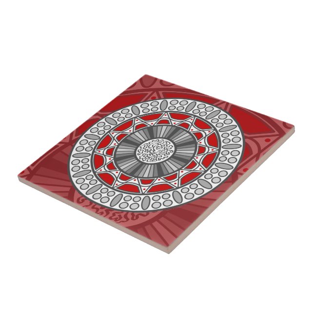 Aztec Meets Alien Tile (Side)
