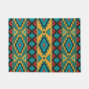 Aztec Mexican Indian Pattern Trend Hipster Design Doormat