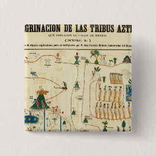Aztec Mexico Valley 2 15 Cm Square Badge