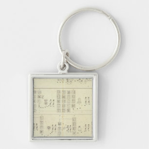 Aztec Mexico Valley Key Ring