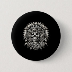 Aztec Mictlantecuhtli Mexican Pride Boxing 6 Cm Round Badge