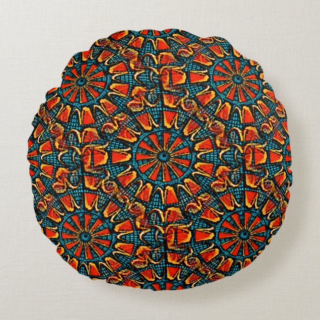Aztec Moments....... Round Cushion (Front)