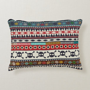 Aztec motif, seamless pattern design decorative cushion