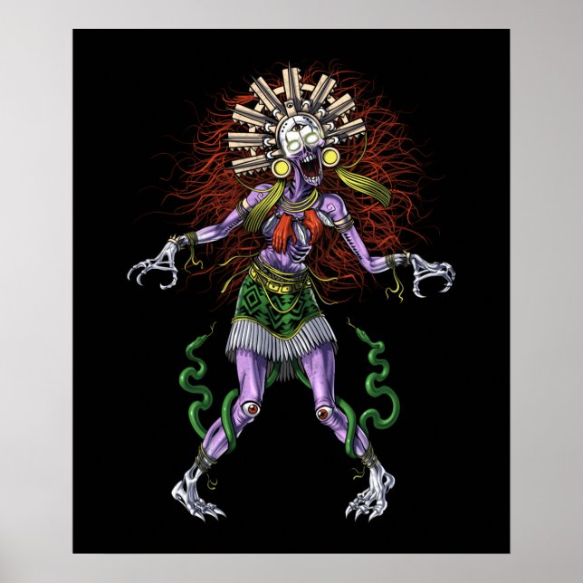 Aztec Mythology Deity Tzitzimitl Poster (Front)