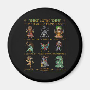 Aztec Mythology Monsters Magnet