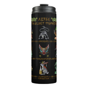 Aztec Mythology Monsters Thermal Tumbler
