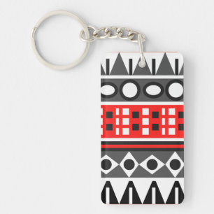 Aztec native pattern key ring