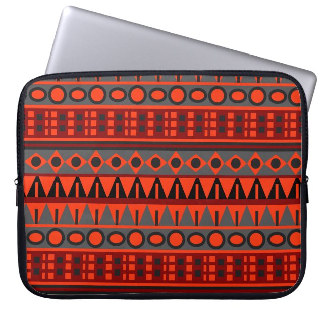 Aztec native pattern laptop sleeve (Front)