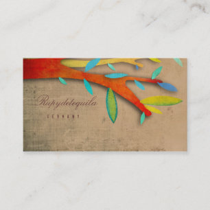 Aztec Nature Pattern Tree Business Card
