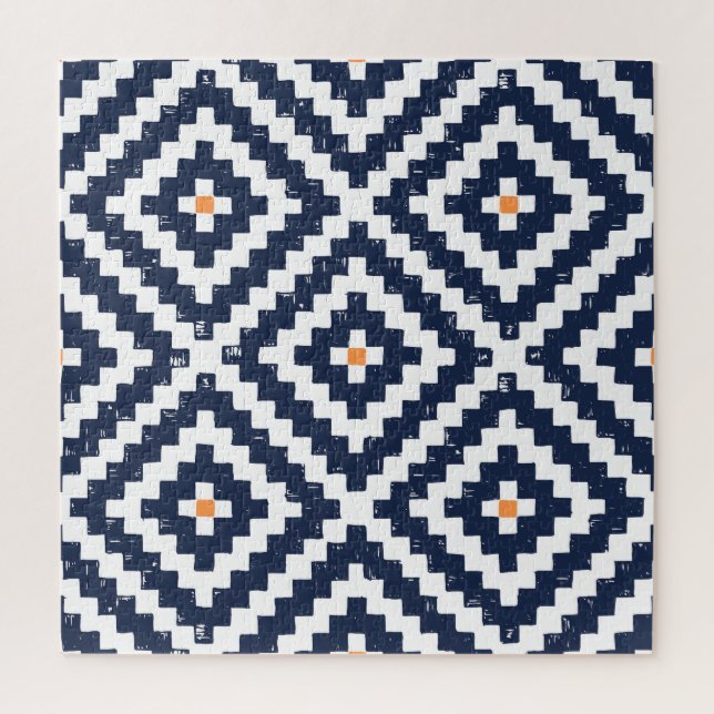 Aztec Navajo Ethnic Seamless Pattern Jigsaw Puzzle (Vertical)