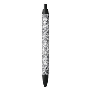 AZTEC OR MEXICA mexican Black Ink Pen