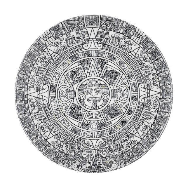 AZTEC OR MEXICA mexican Cutting Board (Front)